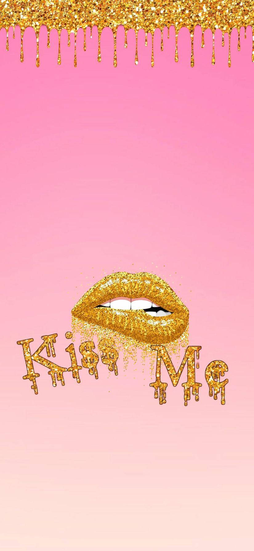 Kiss Me Милий Дівчачий Телефон Шпалери