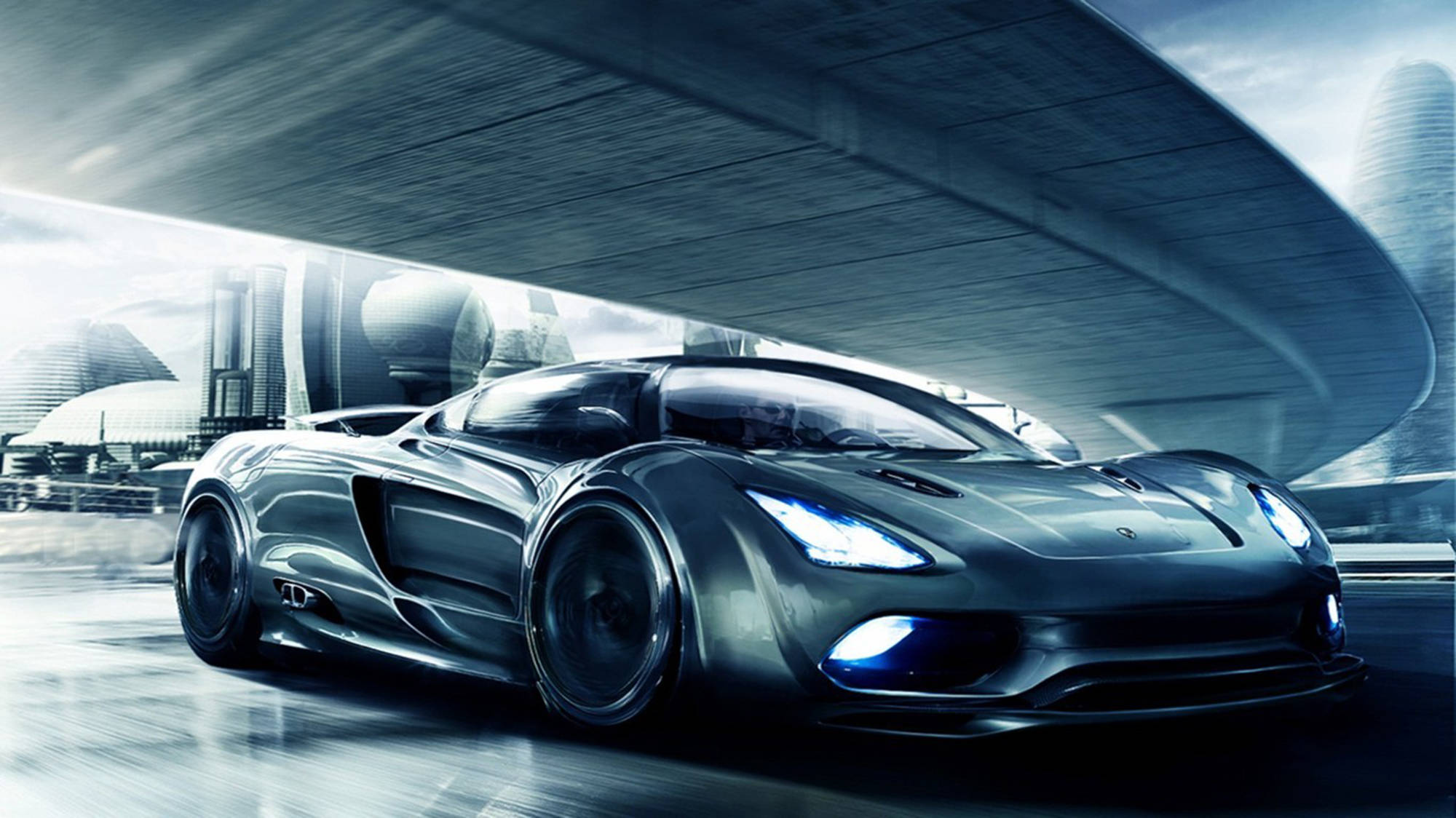 Приглушённый блеск Koenigsegg: спортивный автомобіль с металическим покровом Шпалери