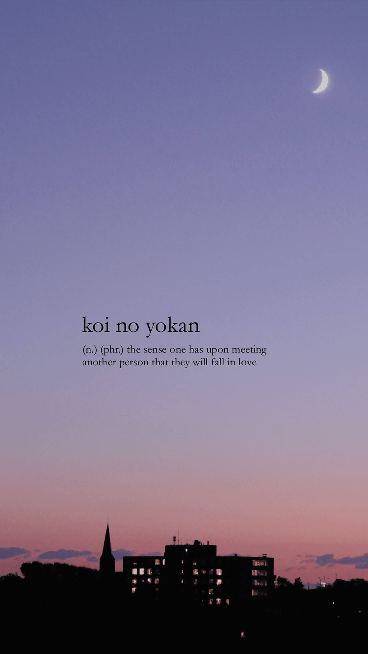 Естетичні слова Koi No Yokan Шпалери
