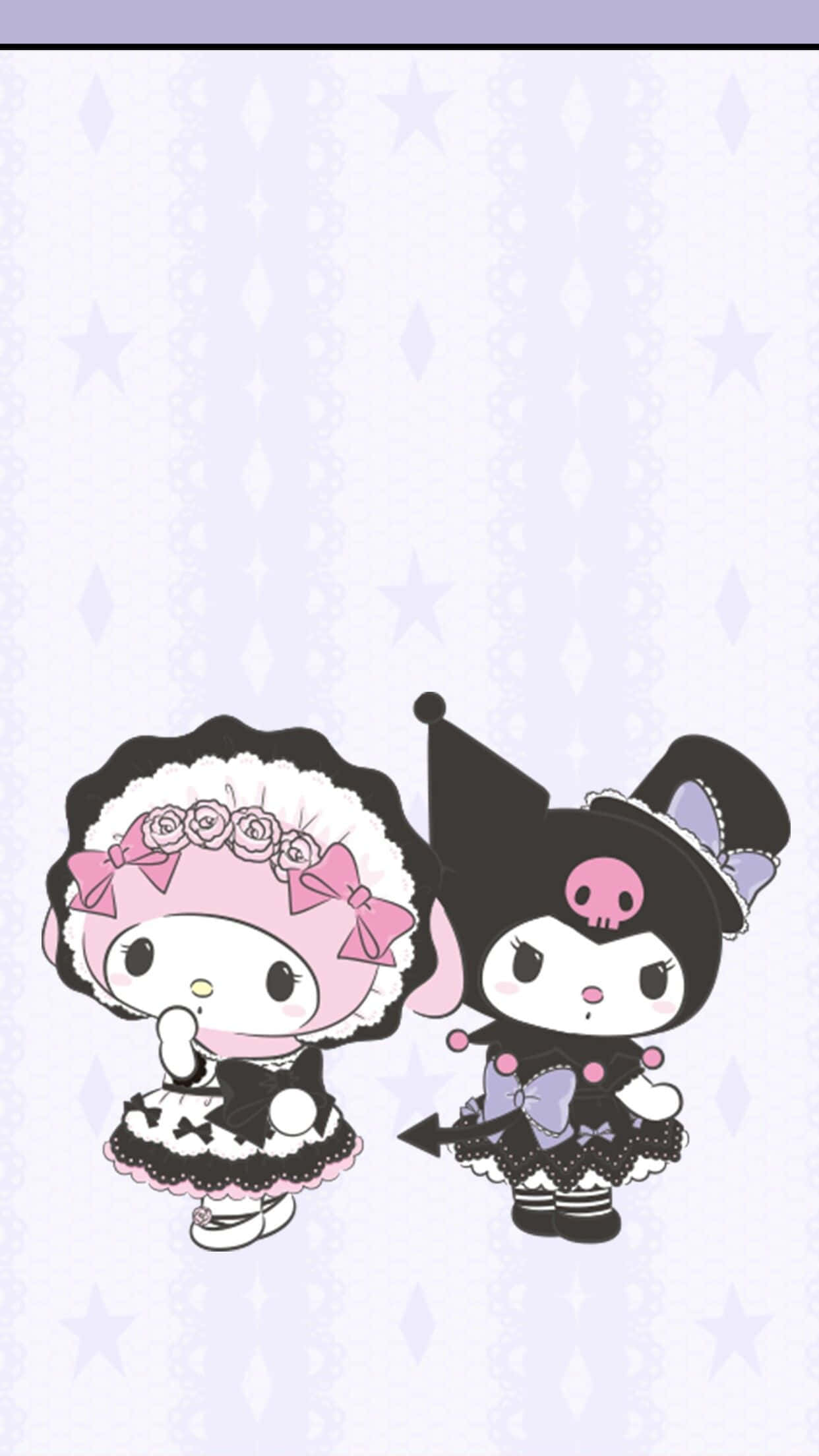 Kuromi iPhone My Melody в горничной Шпалери
