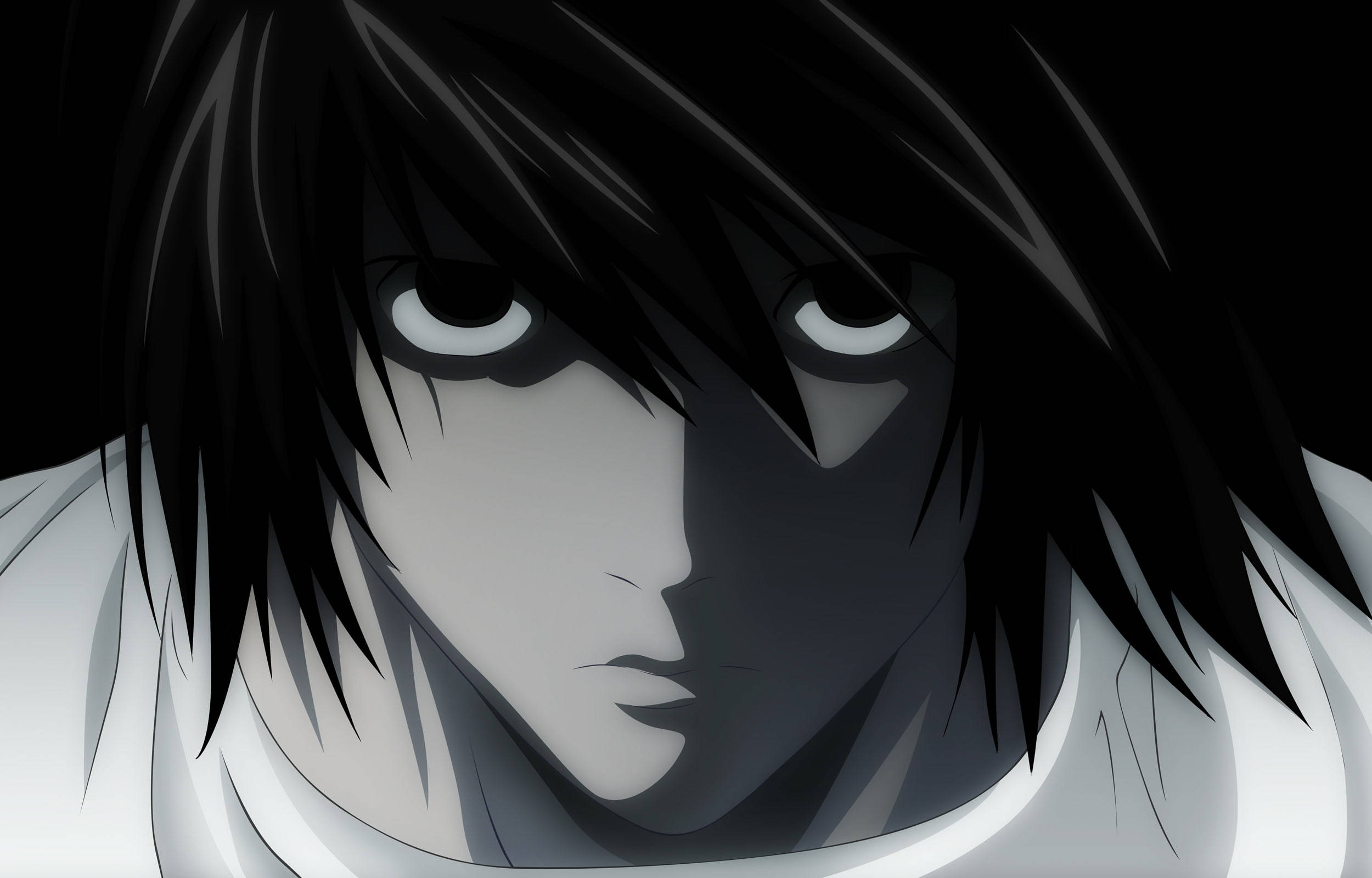 L Death Note темна аніме естетика для робочого столу Шпалери