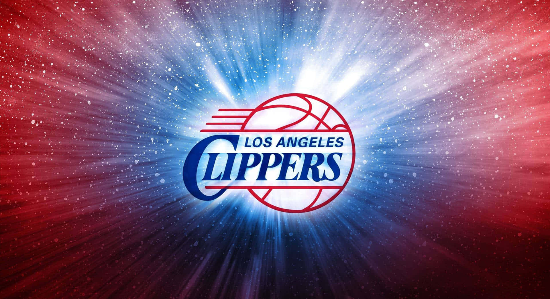 Логотип LA Clippers, підсвічений на тлі зоряної галактики Шпалери