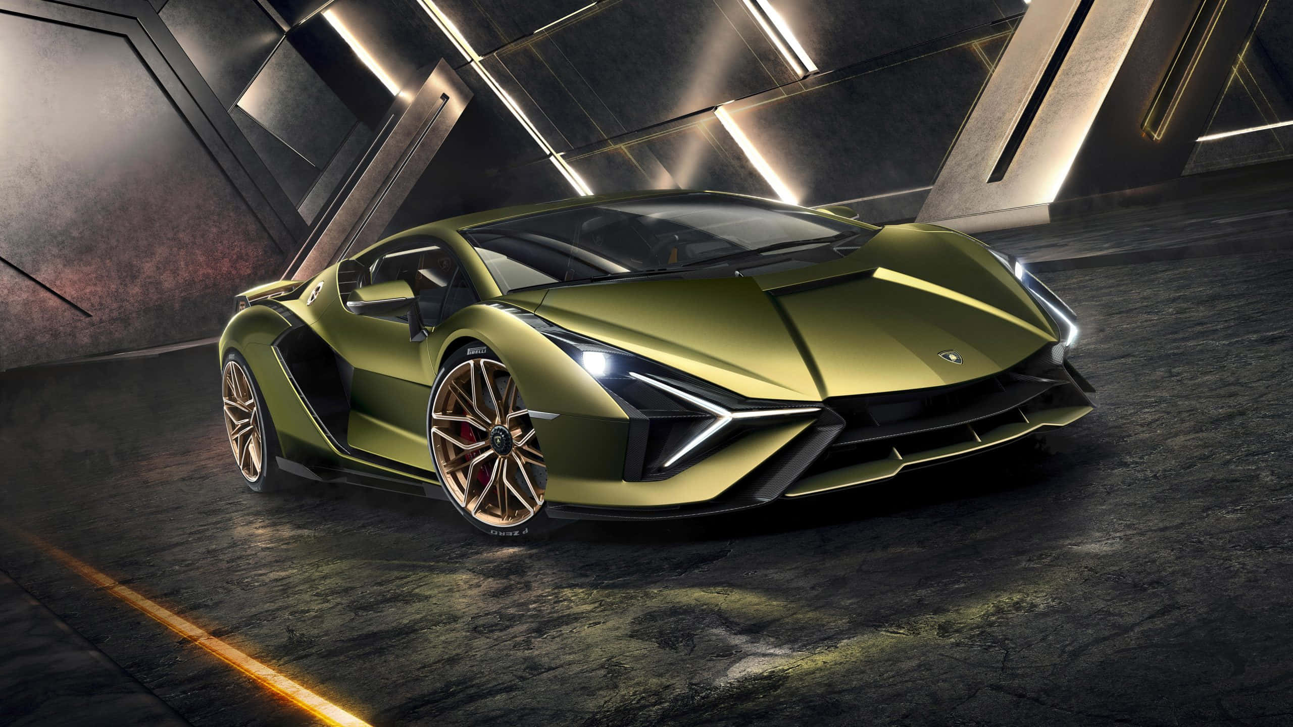 "Обирайте менш з'їжджений шлях на Lamborghini" Шпалери