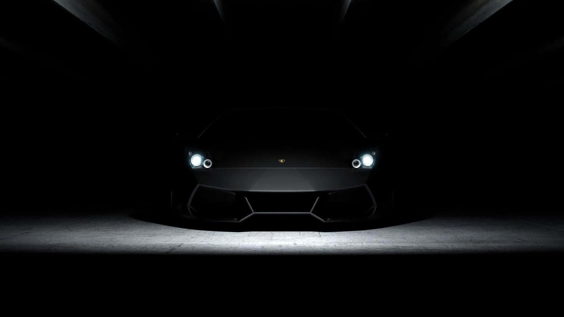 Чорний капот Lamborghini Aventador 1920x1080 Шпалери