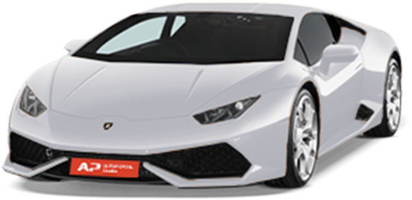 Білий Lamborghini Huracan Evo у профіль Шпалери