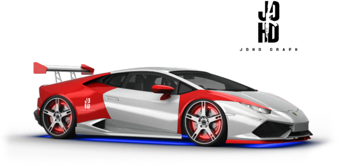 Червоно-білий Lamborghini Huracan Racing Edition Шпалери