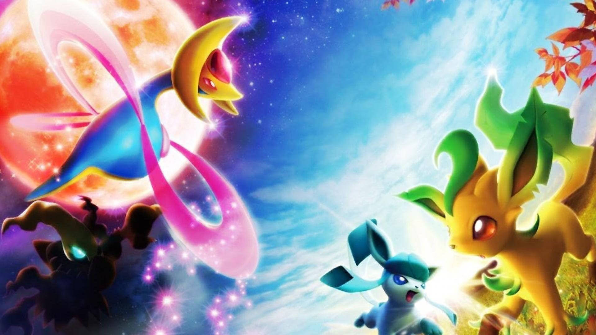Leafeon в космосе Шпалери