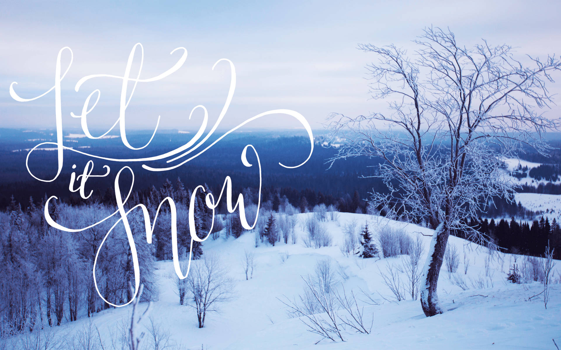 Естетика "Let It Snow" Шпалери