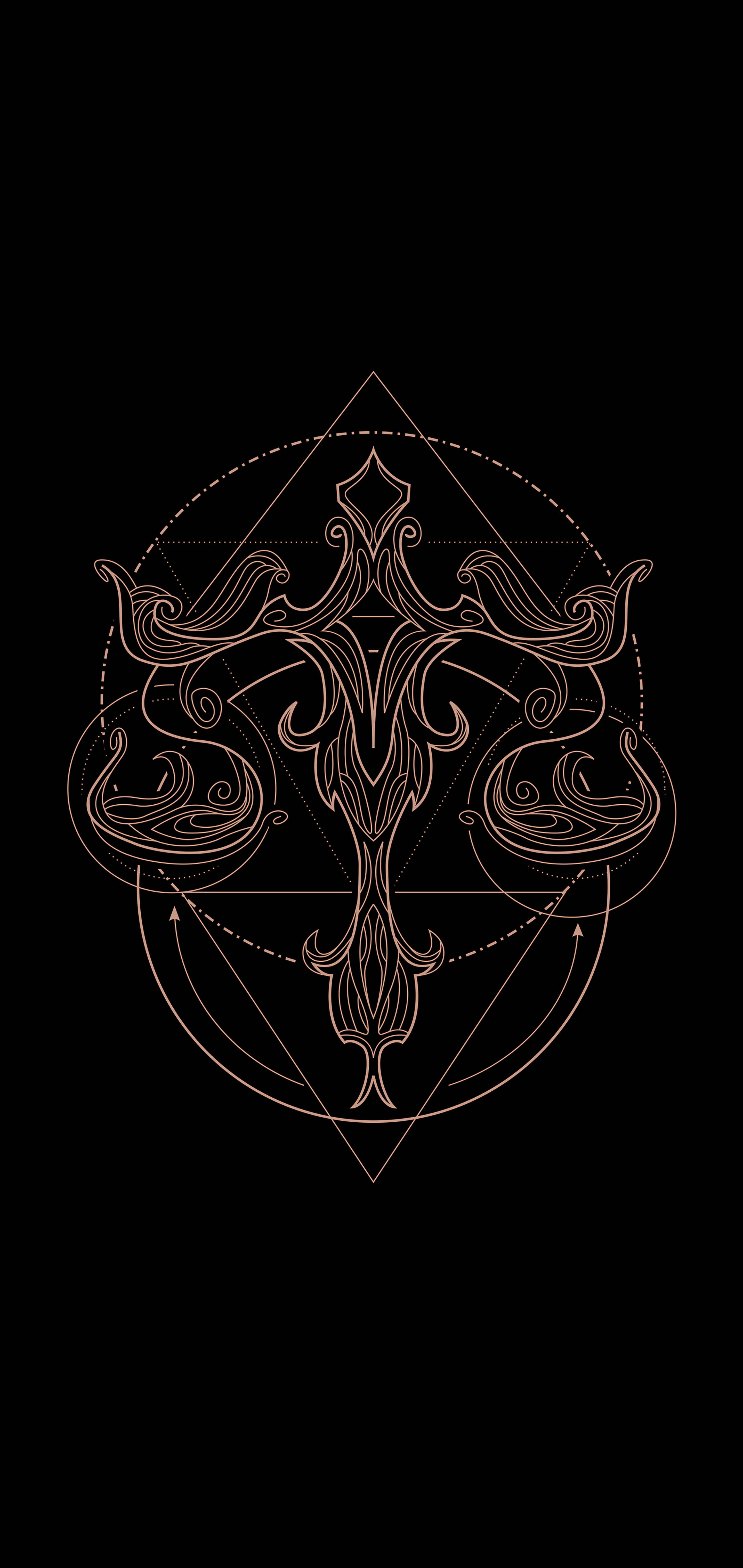 Лібра Знак Зодиака лінейная графика Шпалери
