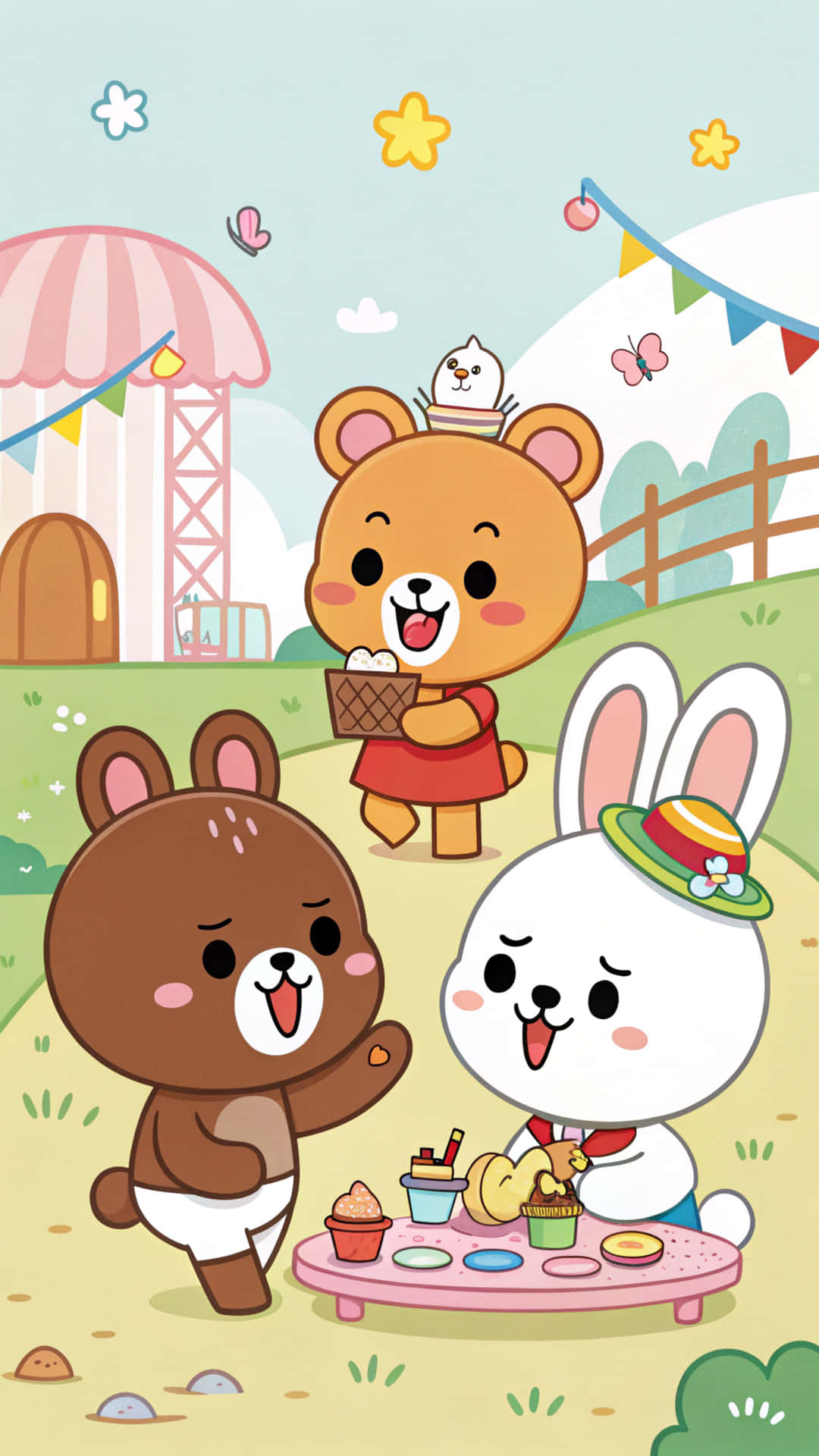 Шпалери Line Friends Шпалери