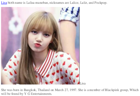 Чорна футболка з принтом серця Lisa з Blackpink Шпалери