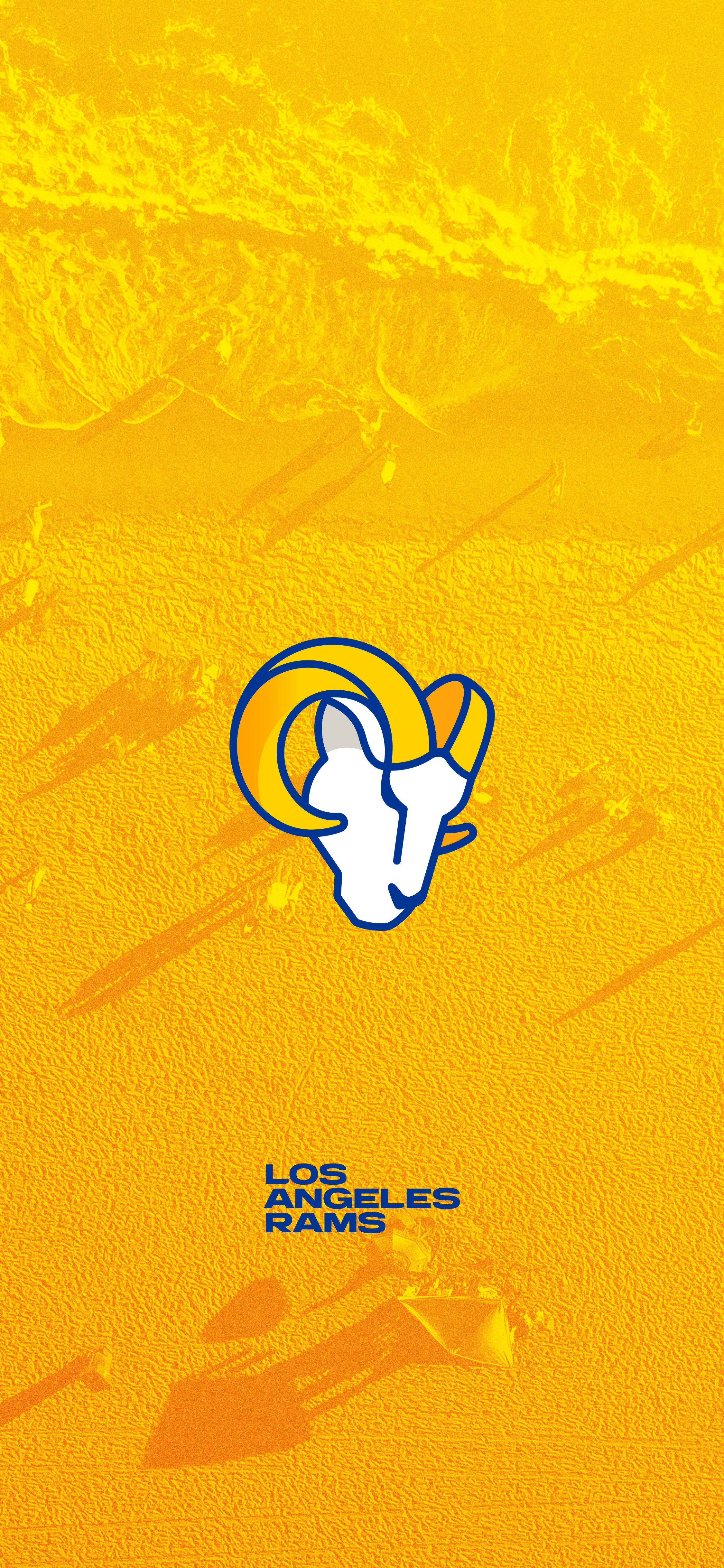Мультяшний логотип Los Angeles Rams Шпалери