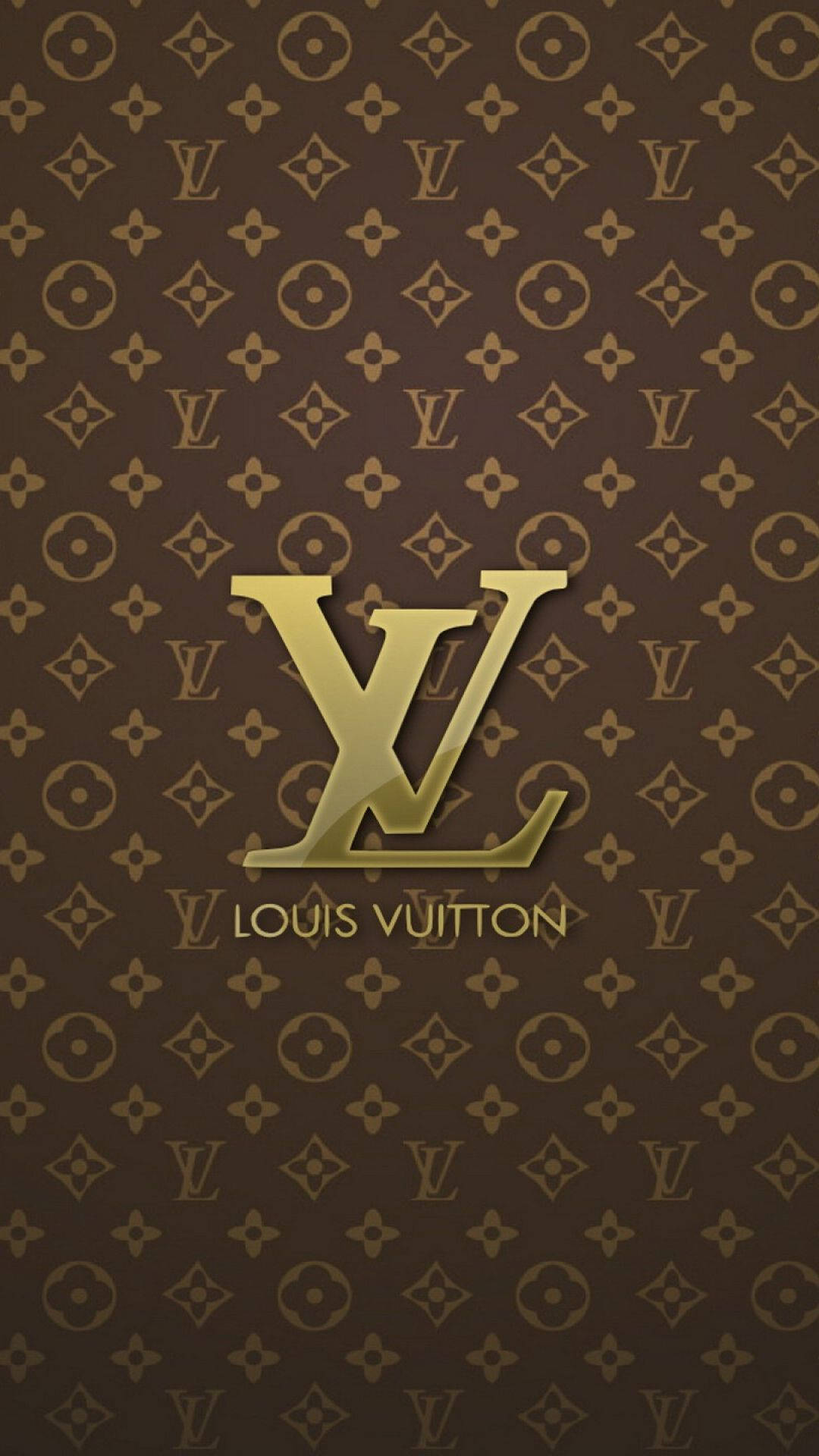 Золотисто-коричневий телефон Louis Vuitton Шпалери