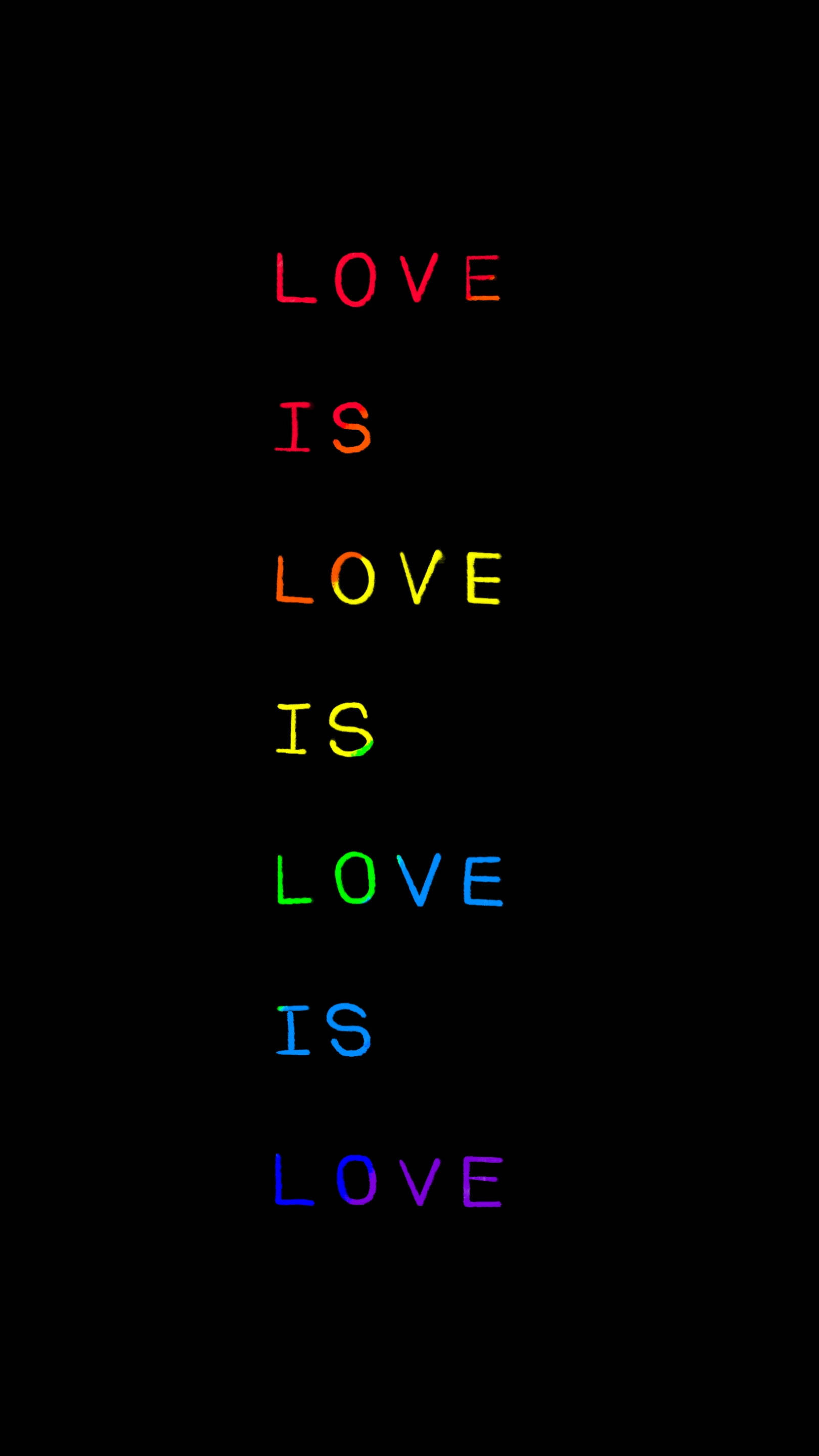 Love Is Love Текст LGBT Телефон Шпалери