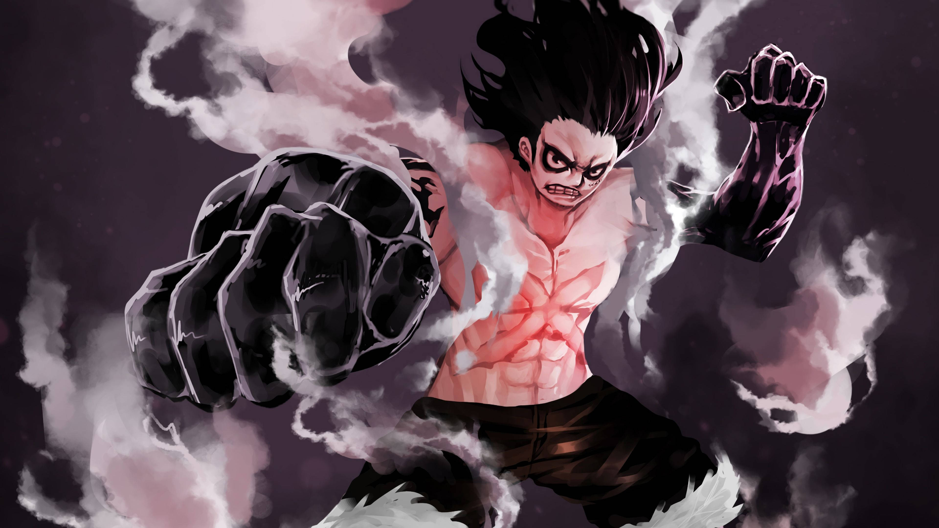 Luffy Gear 4 Темная форма Шпалери
