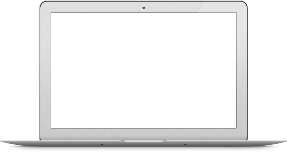 Серебристый MacBook відкрит з порожним екраном Шпалери