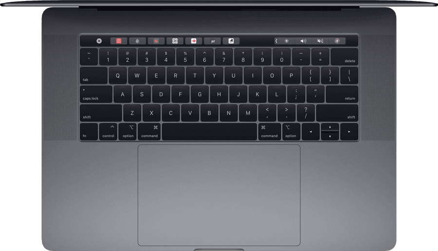 MacBook Pro Клавиатура Вид Сверху Шпалери