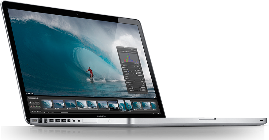 MacBook Pro з зображенням серфінгу на екрані Шпалери
