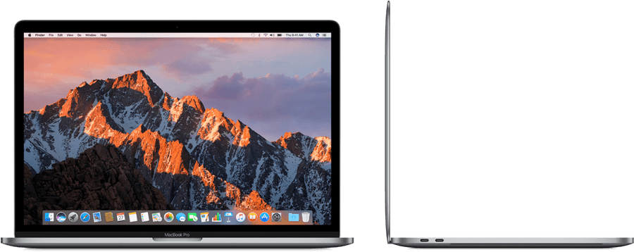 MacBook Pro вид спереди и сбоку Шпалери