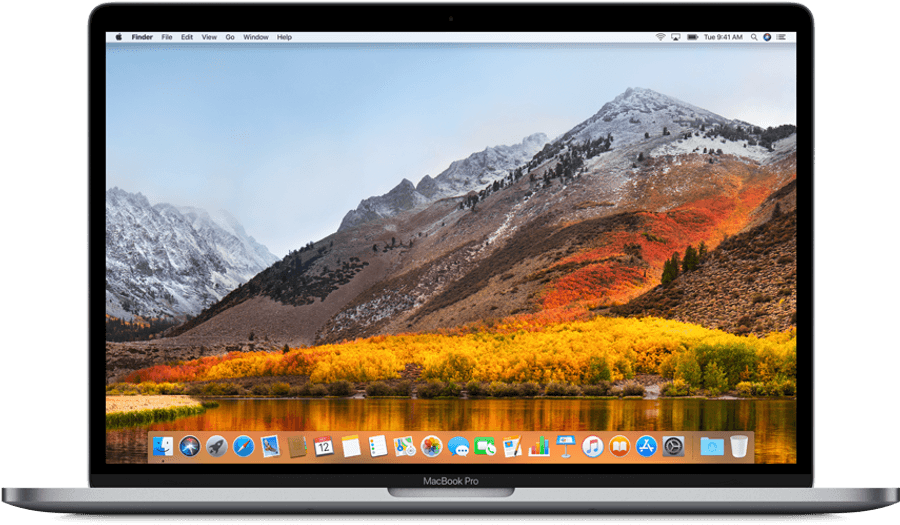 MacBook Pro з гірським шпалерами Шпалери