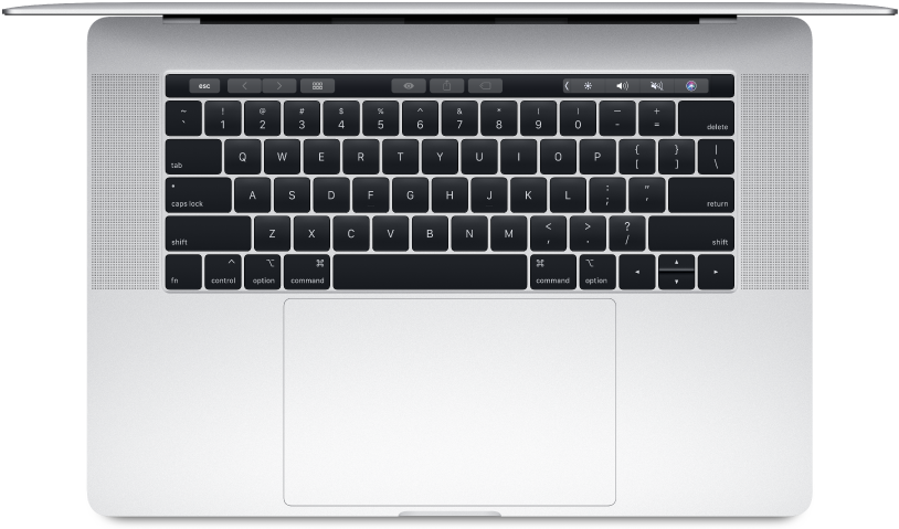 MacBook Pro вид зверху на клавиатуру і трекпад Шпалери