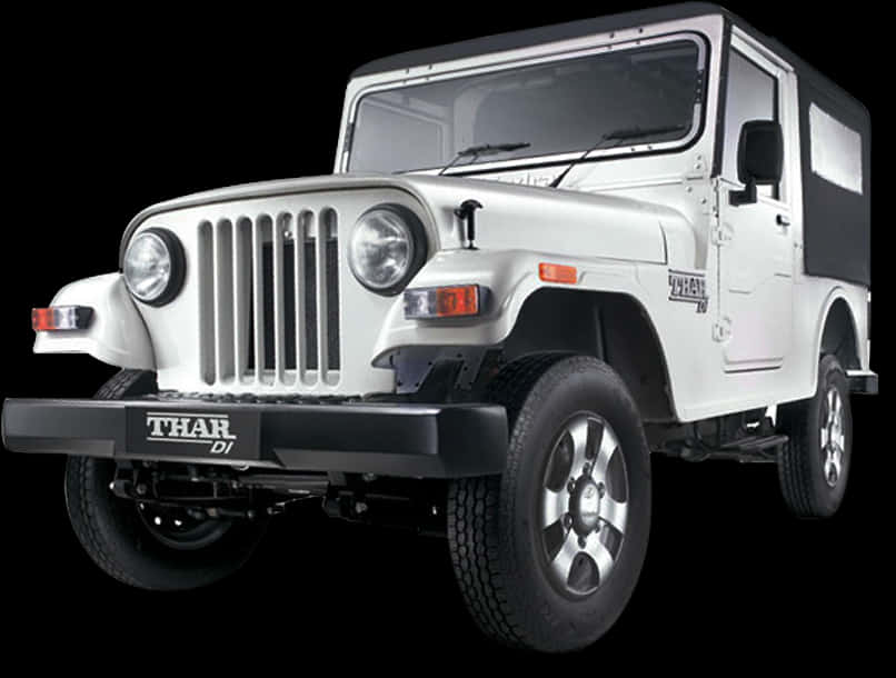 Білий Mahindra Thar D I позашляховик Шпалери
