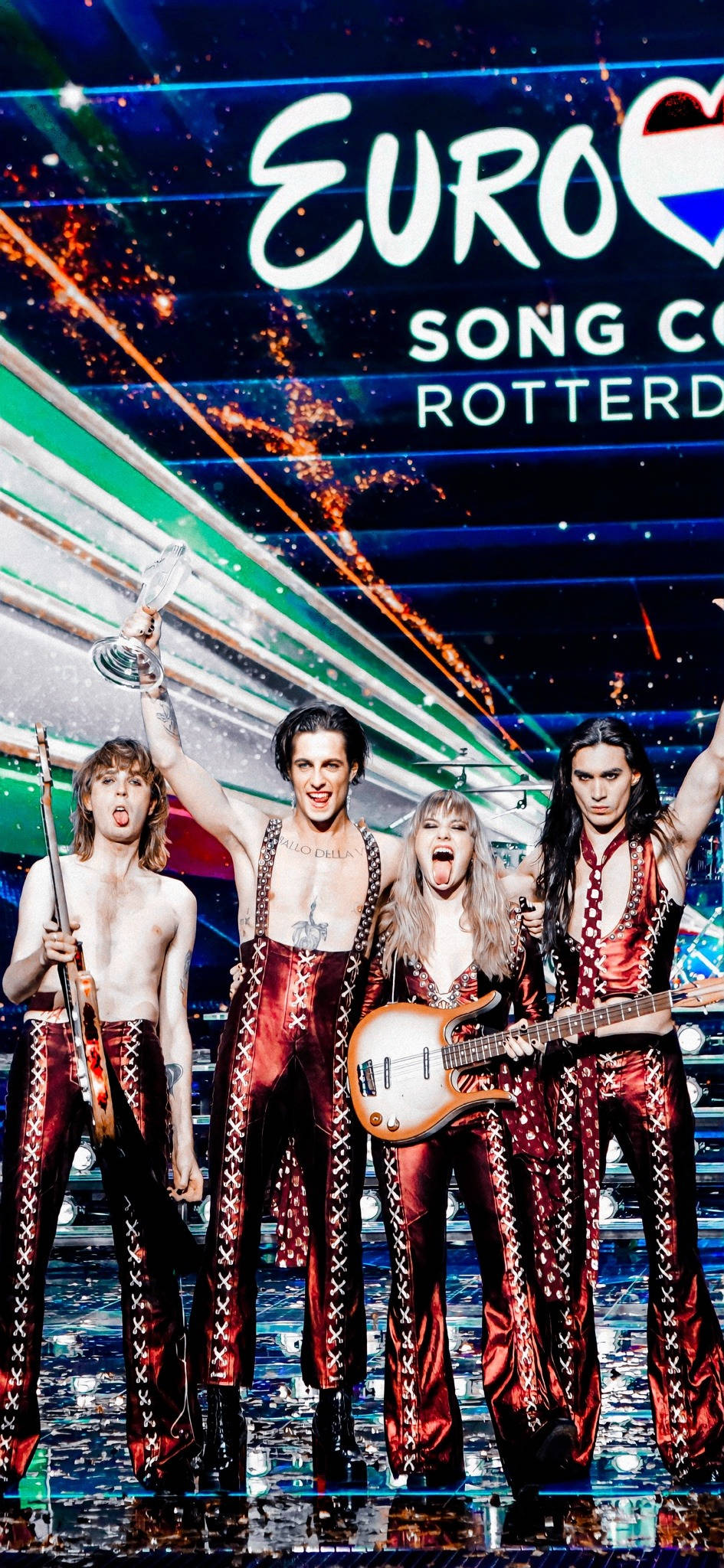 Maneskin на сцене Шпалери