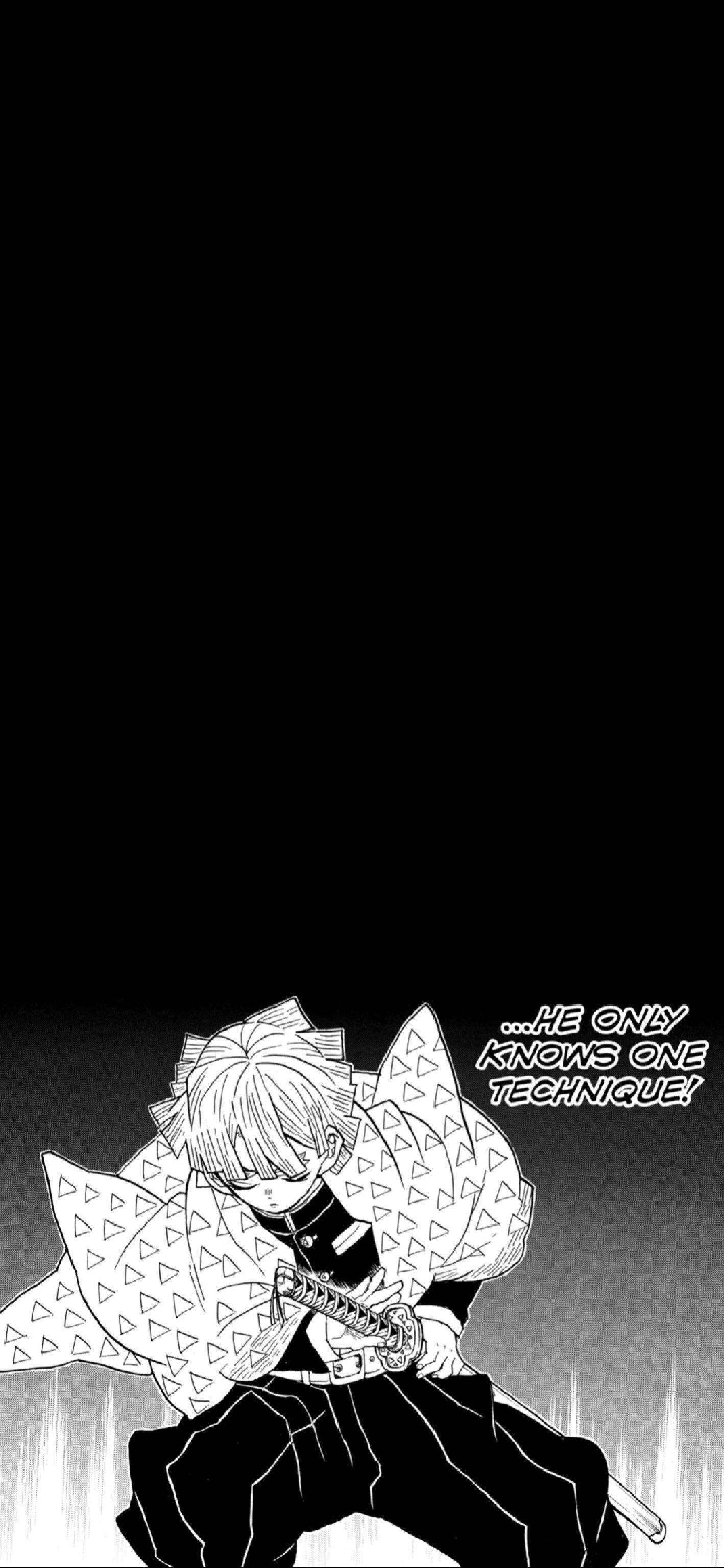 Manga iPhone Zenitsu Agatsuma Шпалери