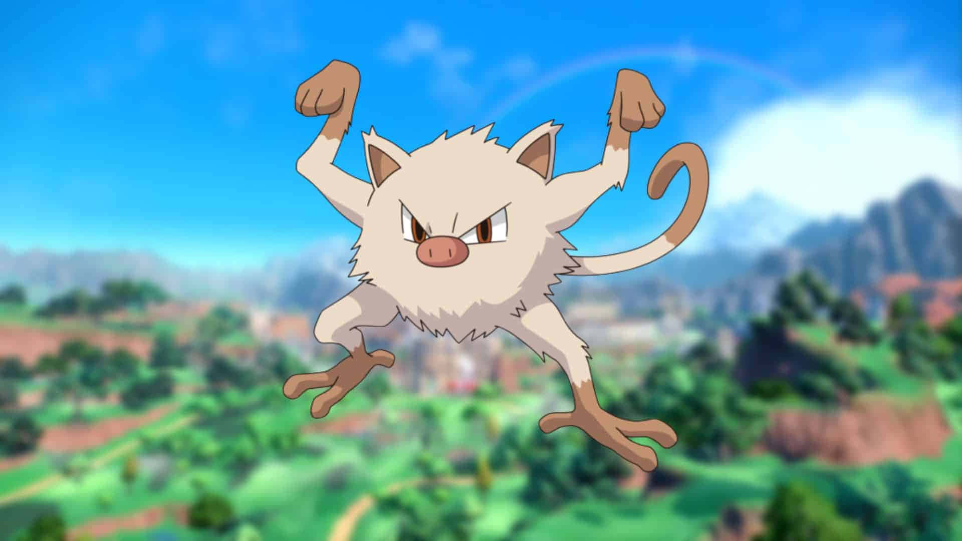 Mankey Нерозвинений Прайміп 2D Ілюстрація Шпалери