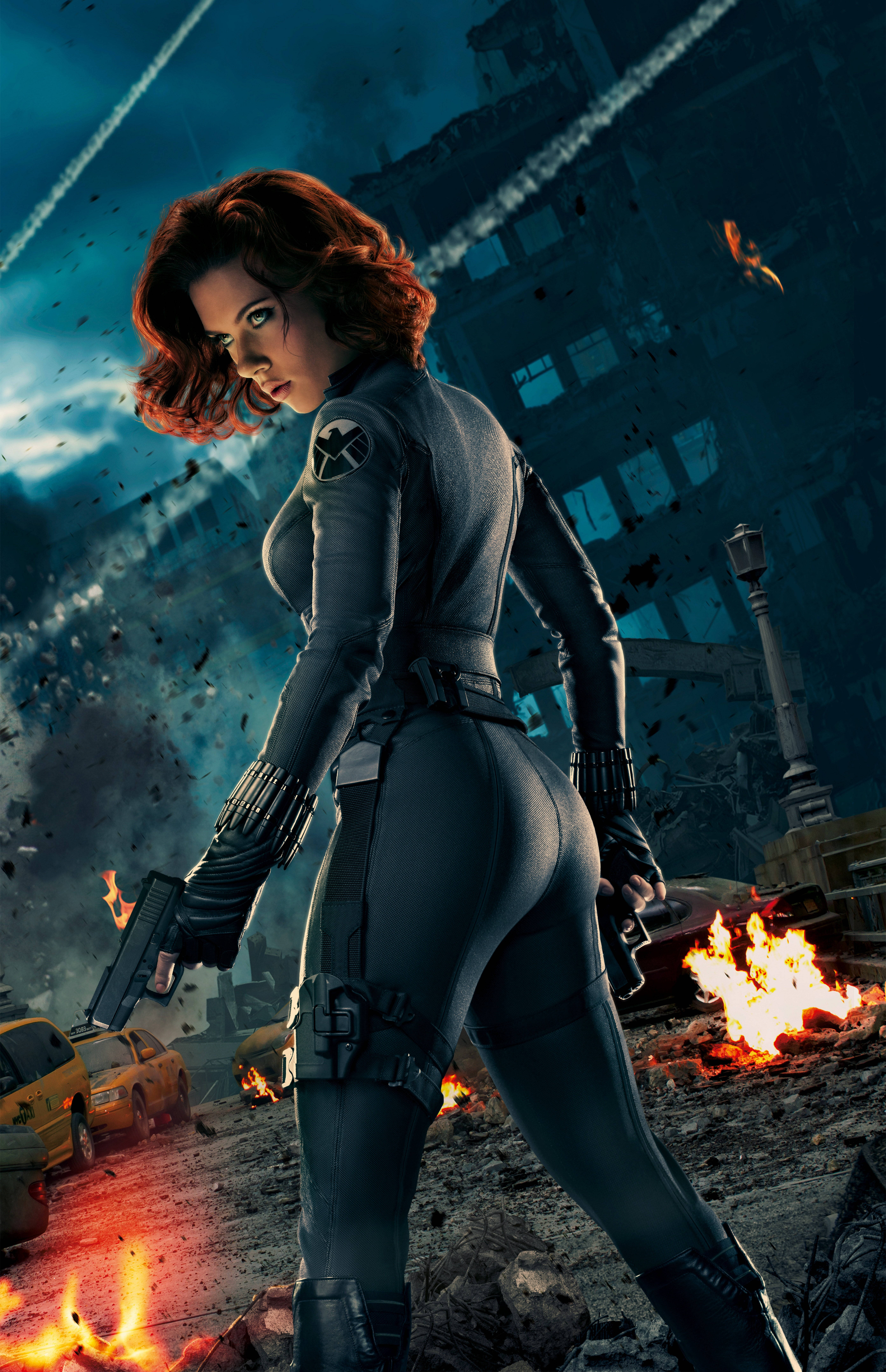 Marvel Наташа Романофф Мститель 3D Шпалери