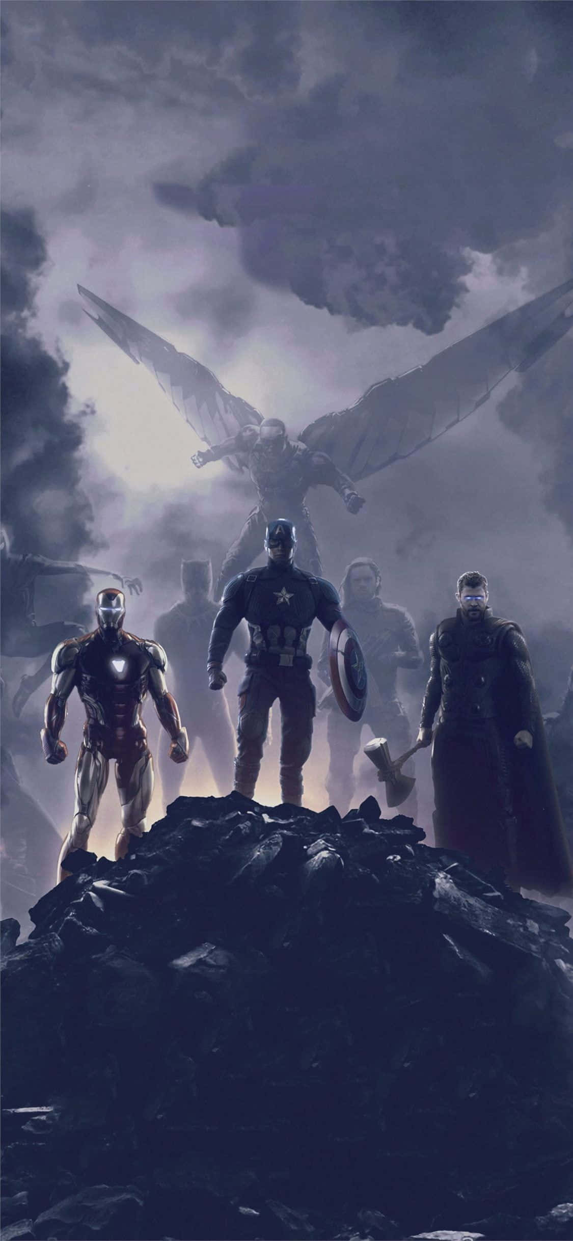 Marvel Крутой портрет Мстители Финал Шпалери
