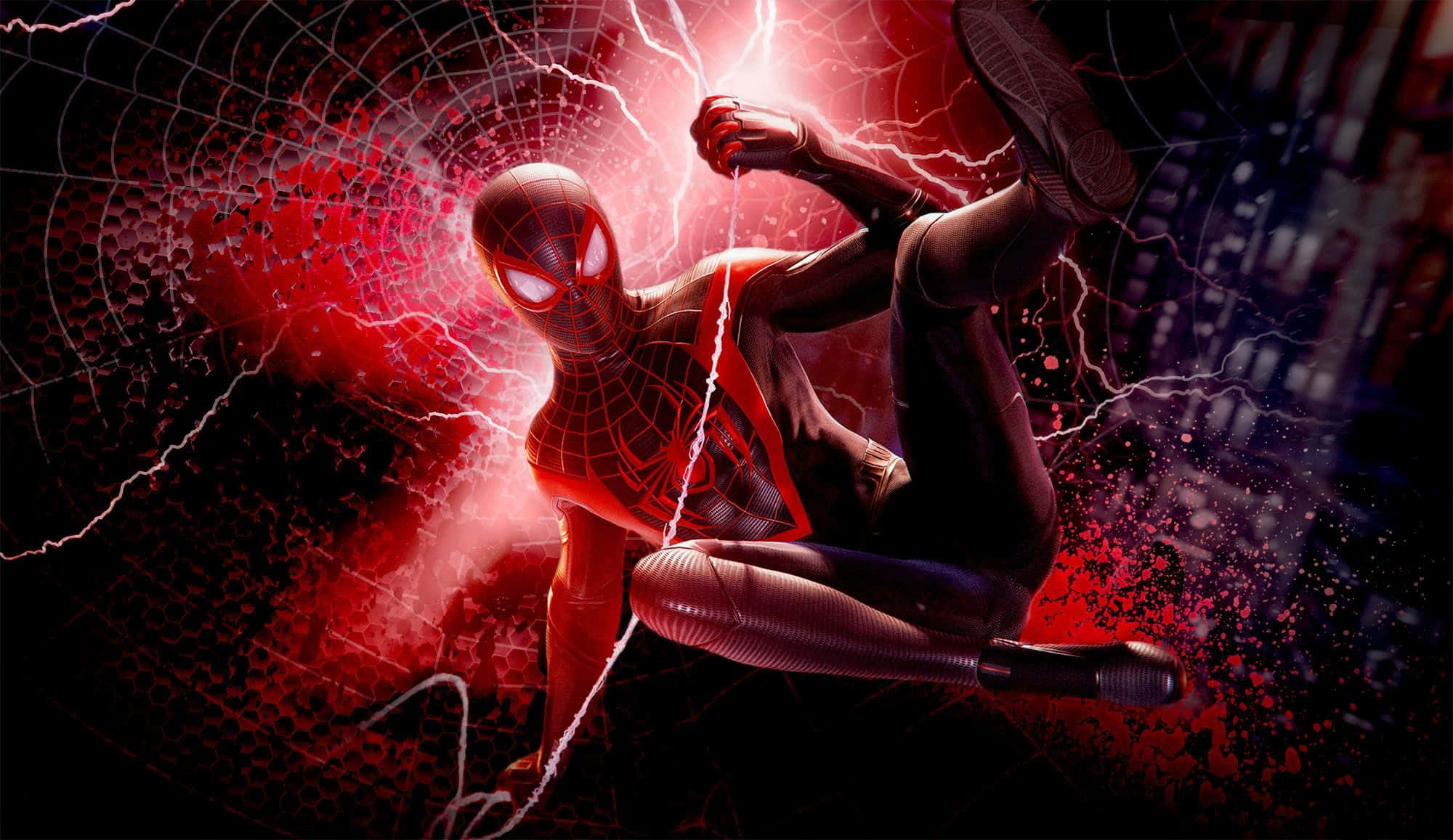 Marvel PS4 Людина-павук Червона блискавка Шпалери