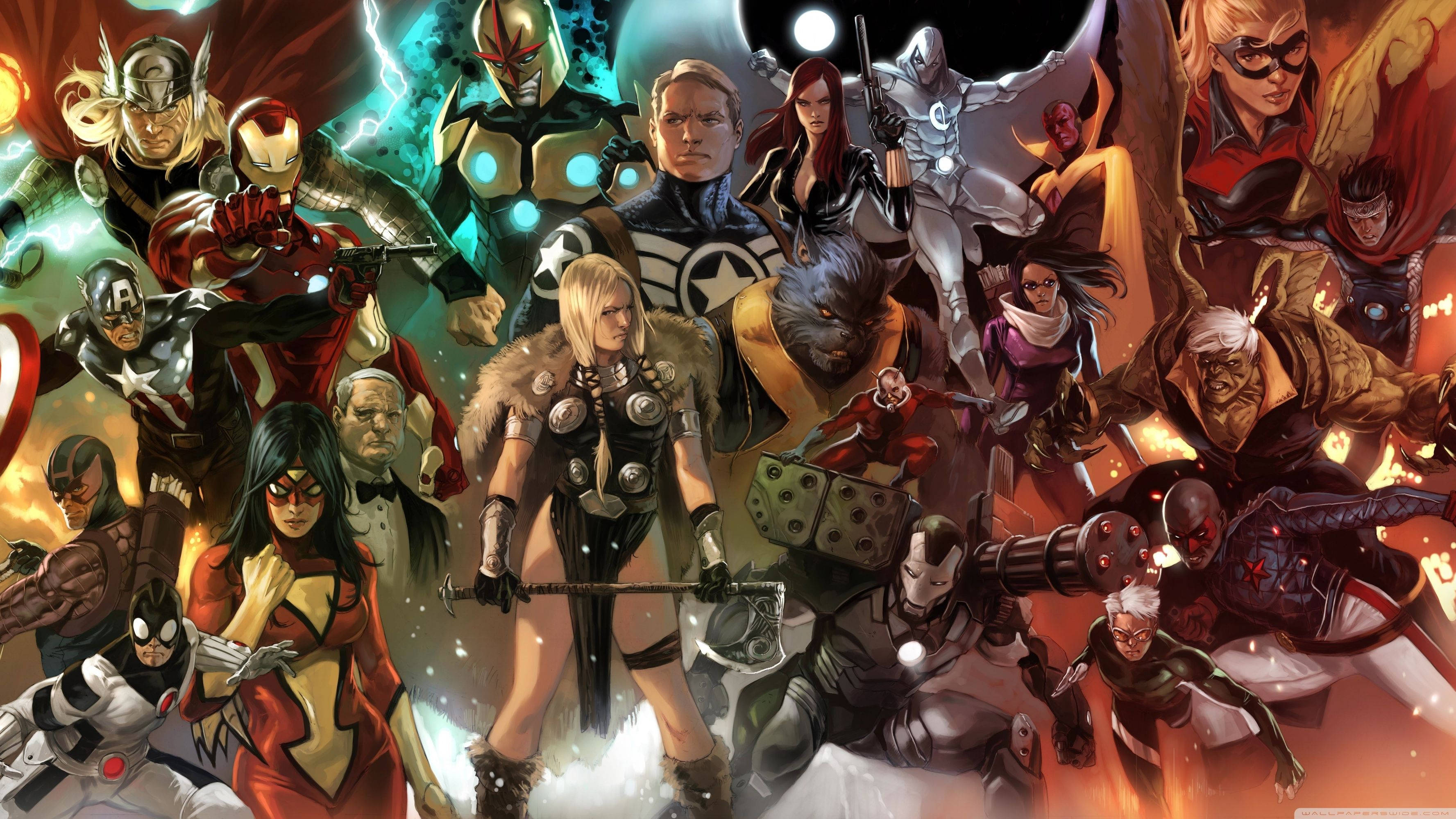 «Чудова четвірка: персонажі коміксів Marvel» Шпалери