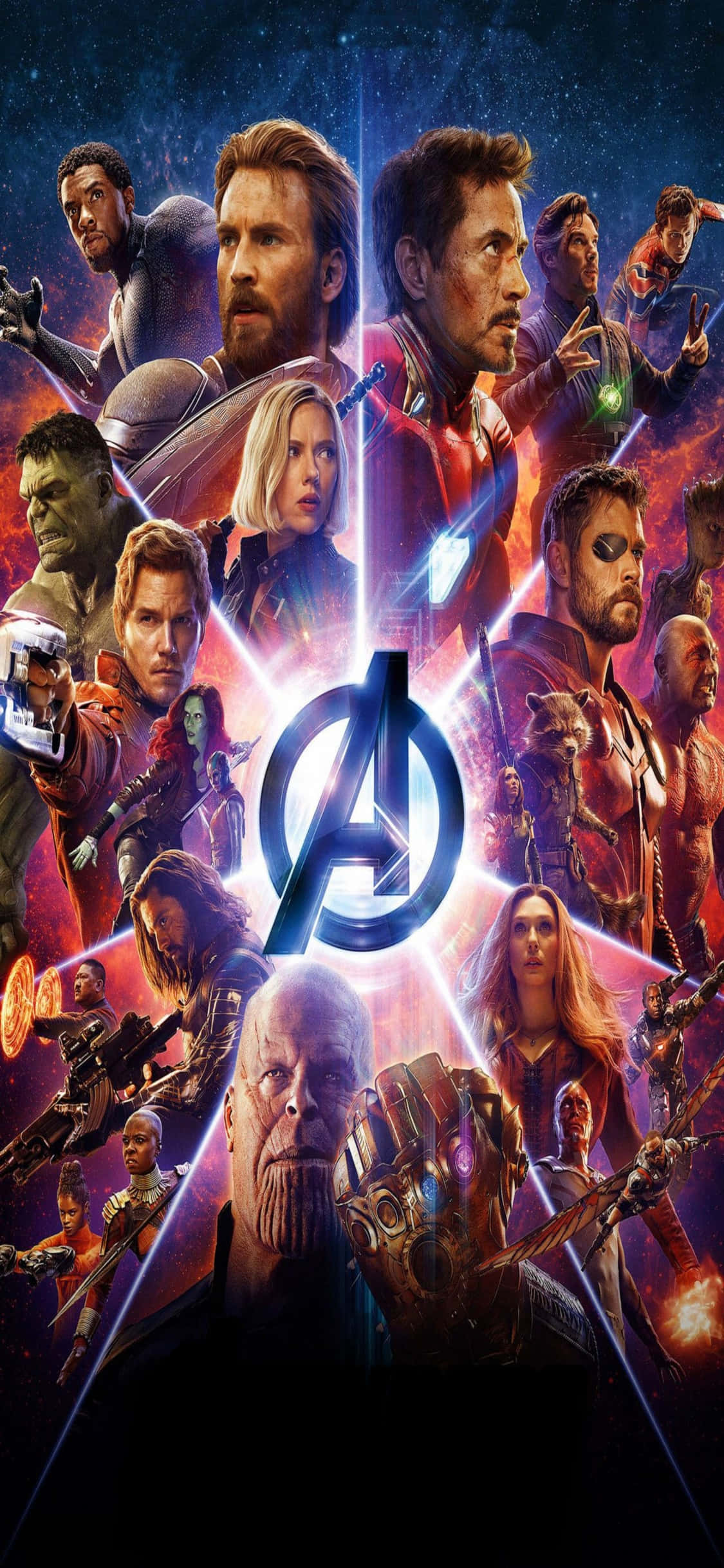 Marvel's Avengers объединяются с iPhone Xs Шпалери