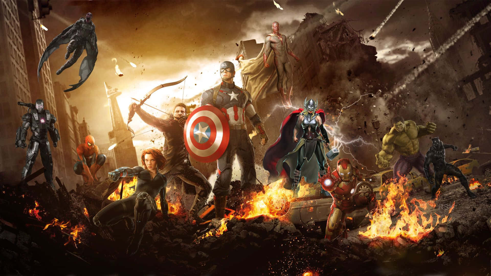 Об'єднайте та зберіть наймогутніших героїв Marvel! Шпалери