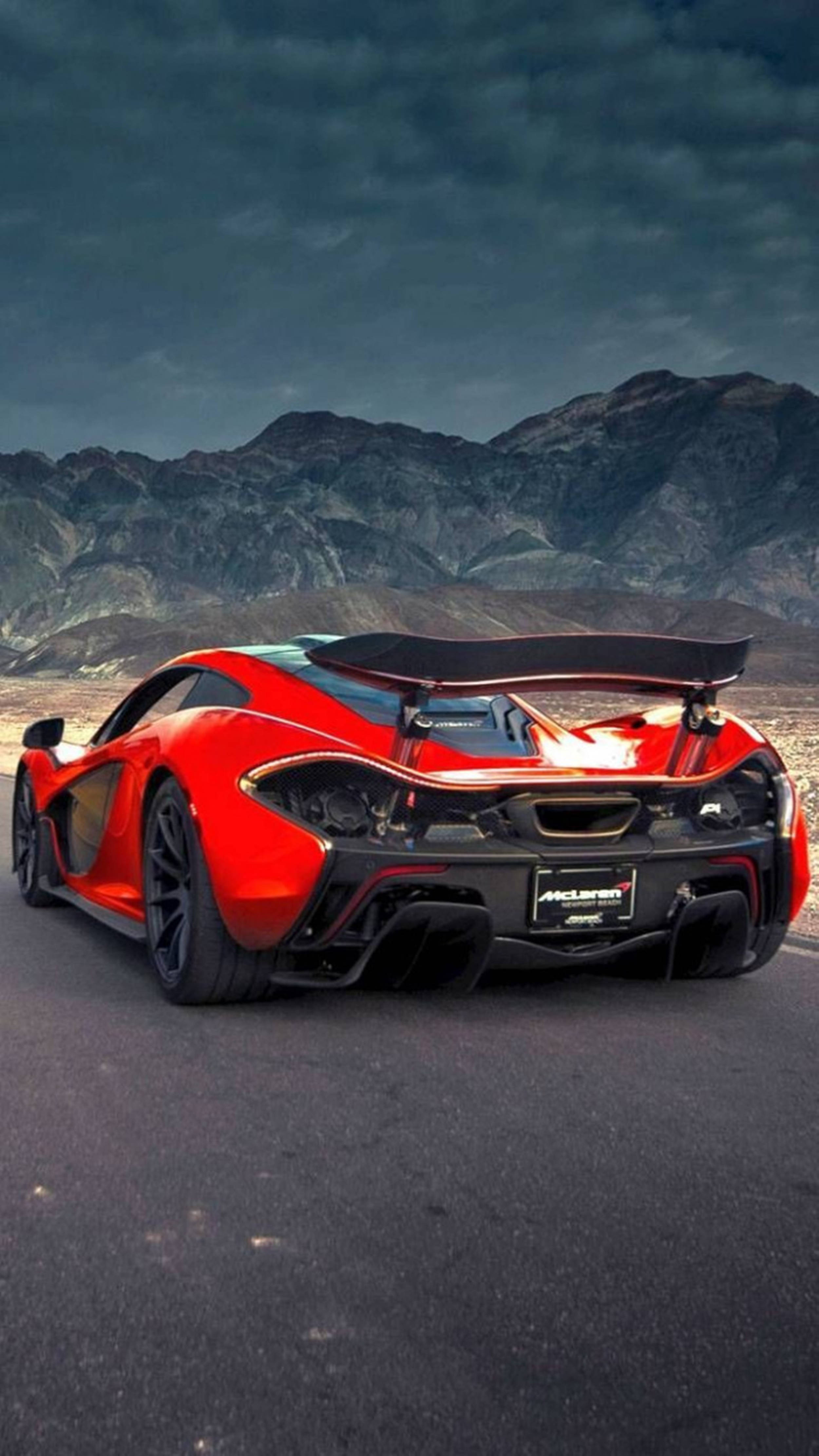 McLaren iPhone P1 червоний варіант Шпалери
