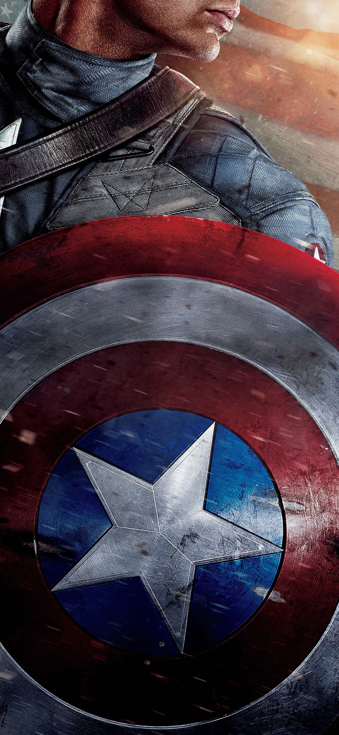 Фон щита героя MCU Капитана Америки Шпалери