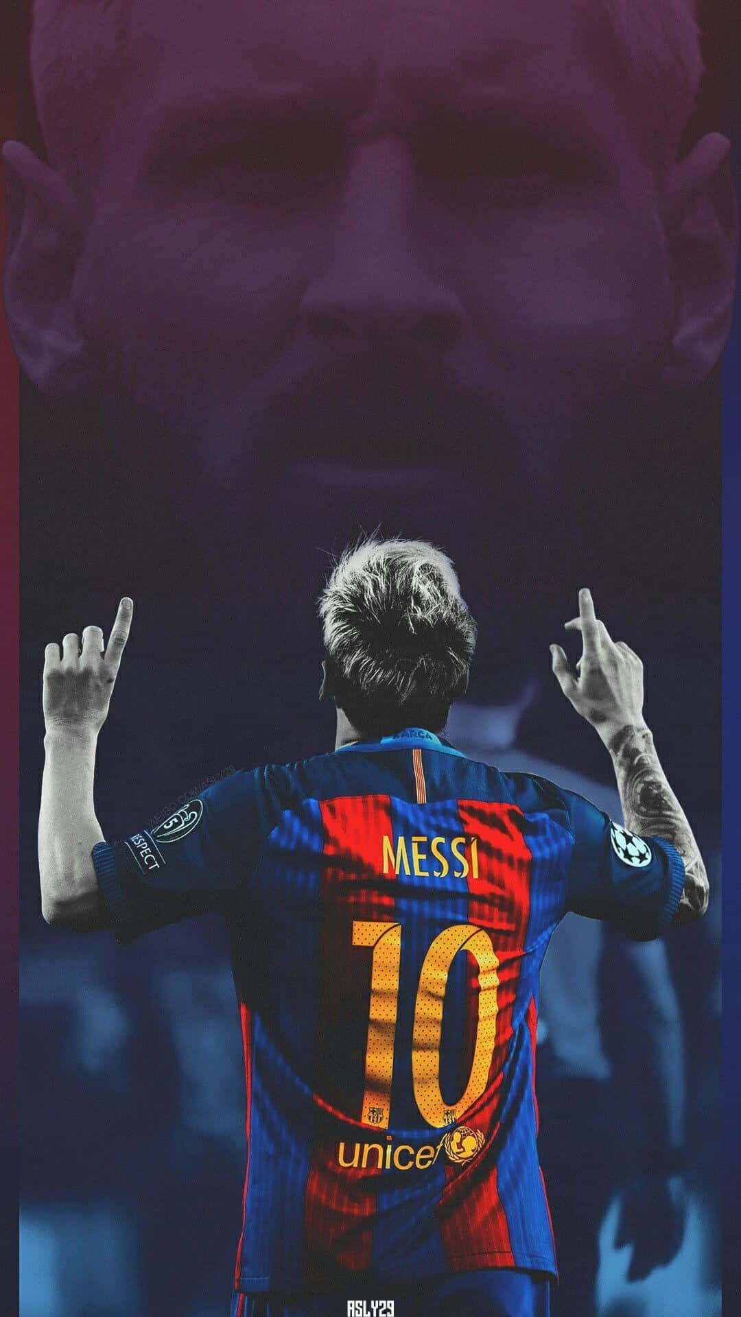 Messi iPhone футбольний монтаж Шпалери