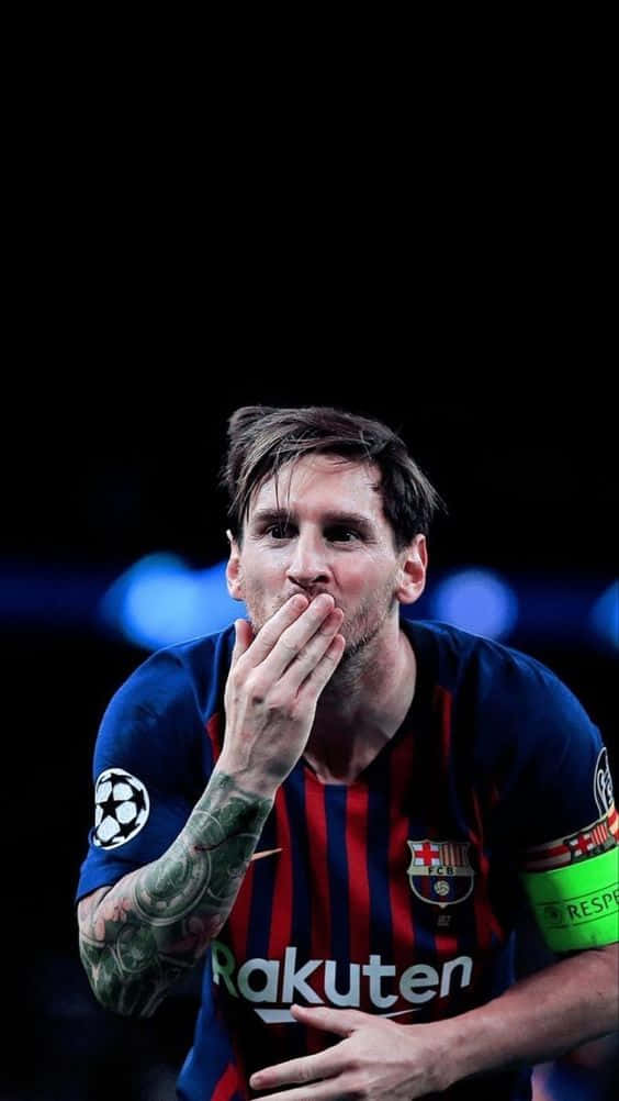 Продемонструйте свою відданість з Messi iPhone Шпалери