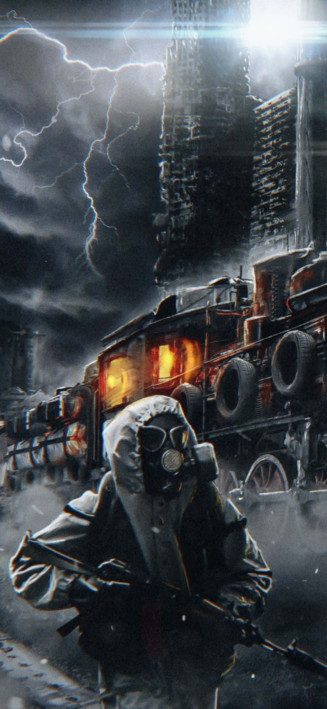Таинственный мир ждет вас в Metro Exodus для iPhone X Шпалери