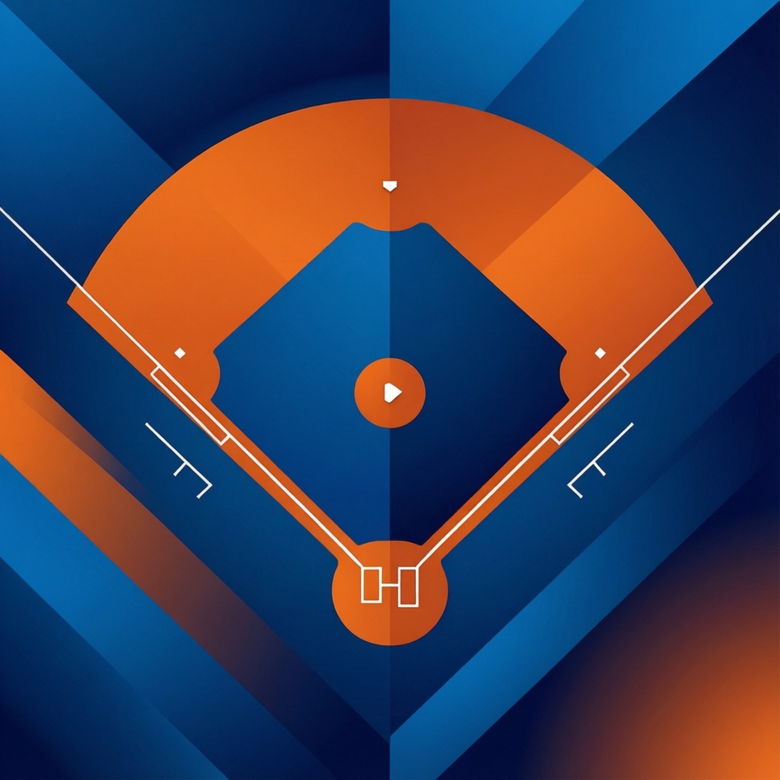 Mets Diamond Abstract Шпалери