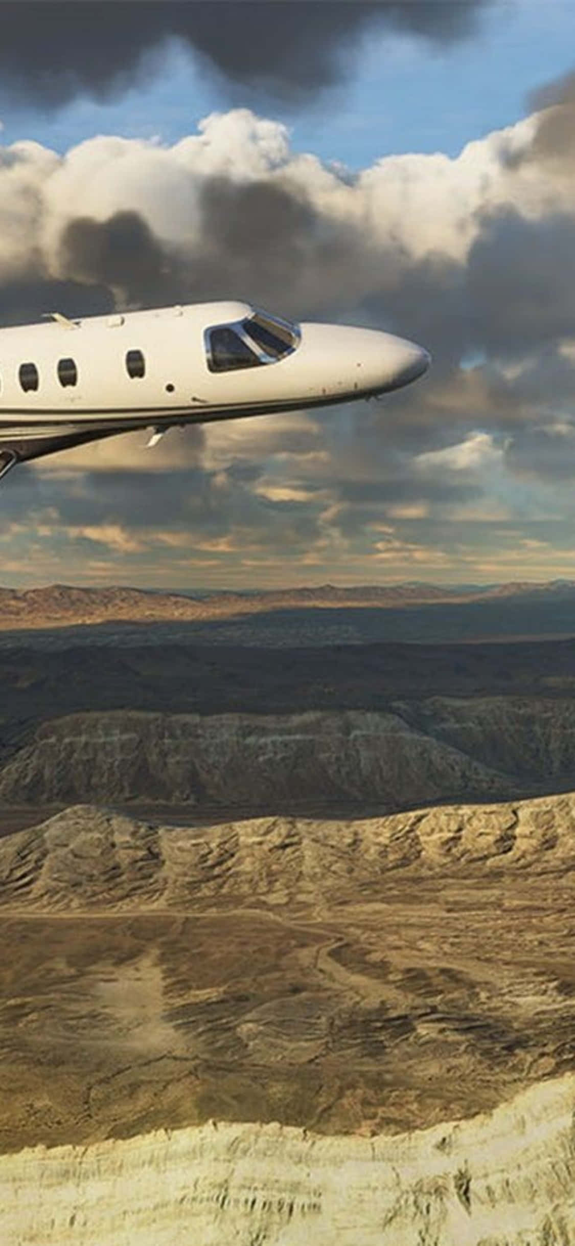 Взлетите высоко с Microsoft Flight Simulator на iPhone XS! Шпалери