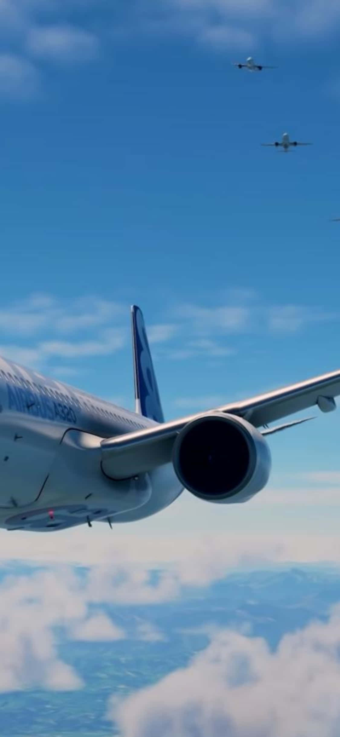 Взлетите откуда угодно с Microsoft Flight Simulator на iPhone Xs Шпалери