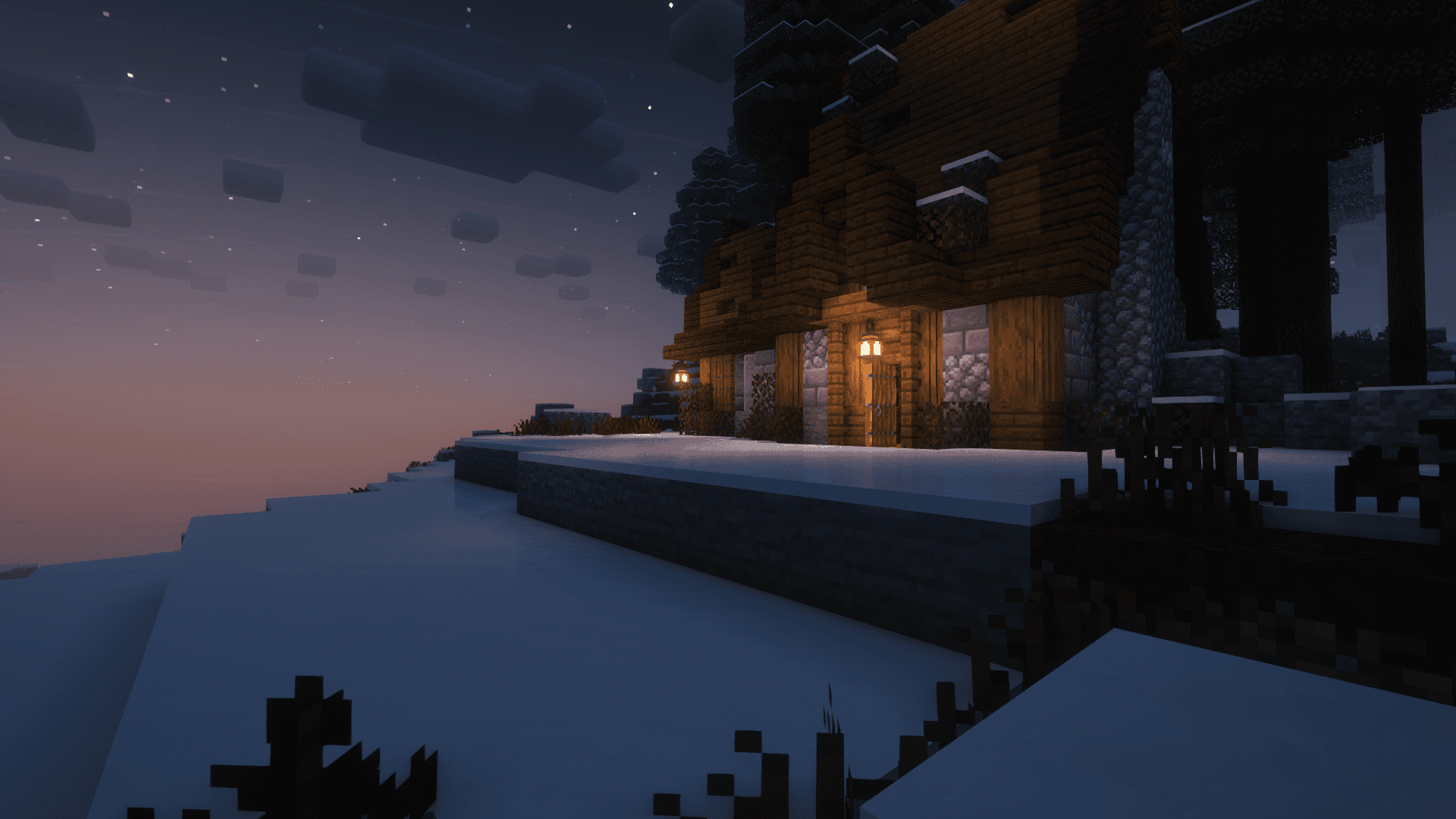 Снігова хатина в Minecraft Шпалери