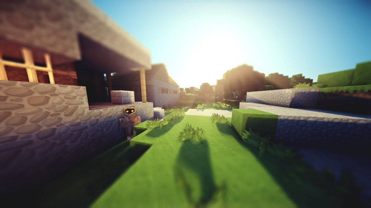 Яскравий сонячний день у Minecraft Шпалери