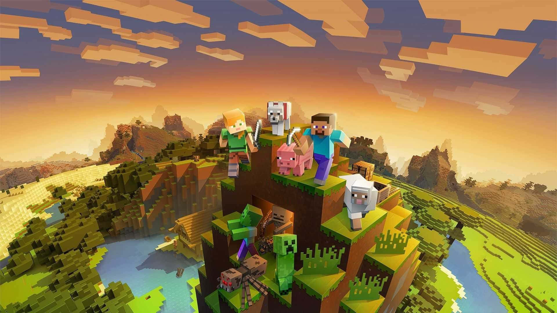 Фон Minecraft Шпалери