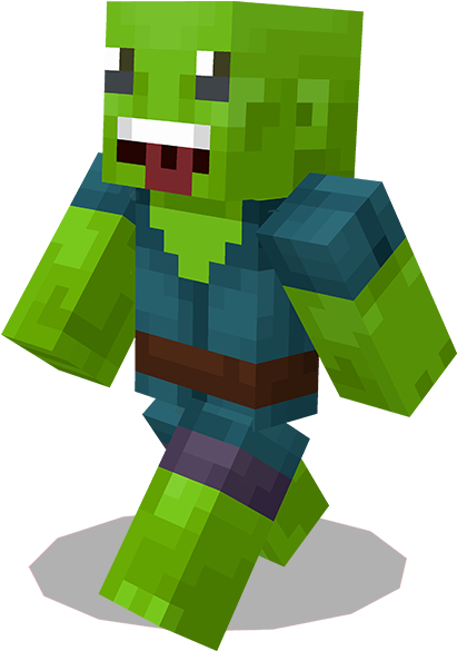Персонаж-зомбі з Minecraft.PNG Шпалери