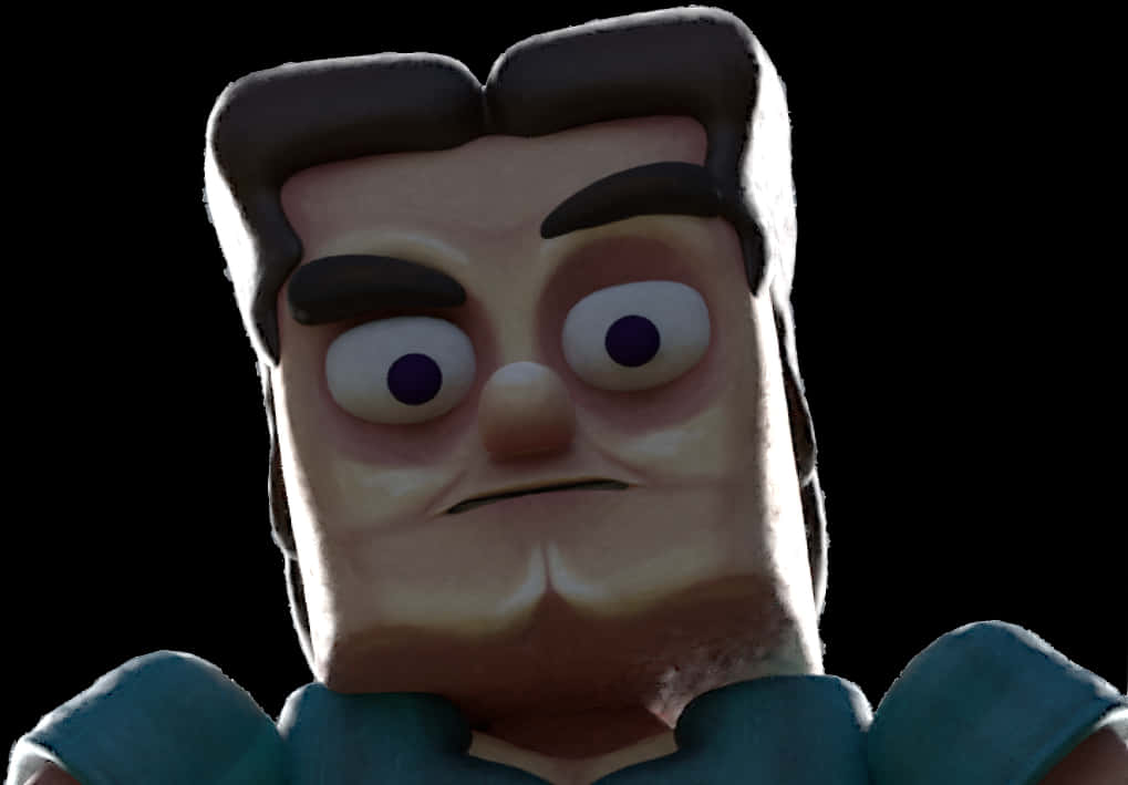 Крупный план персонажа Minecraft Шпалери