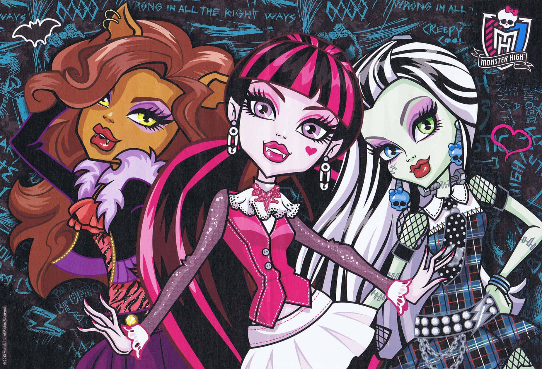 Естетика Хелловіну Monster High Дівчата Шпалери
