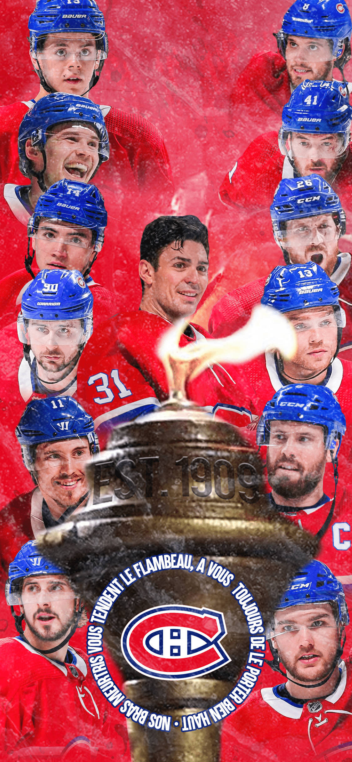 Игрок Montreal Canadiens на телефон Шпалери